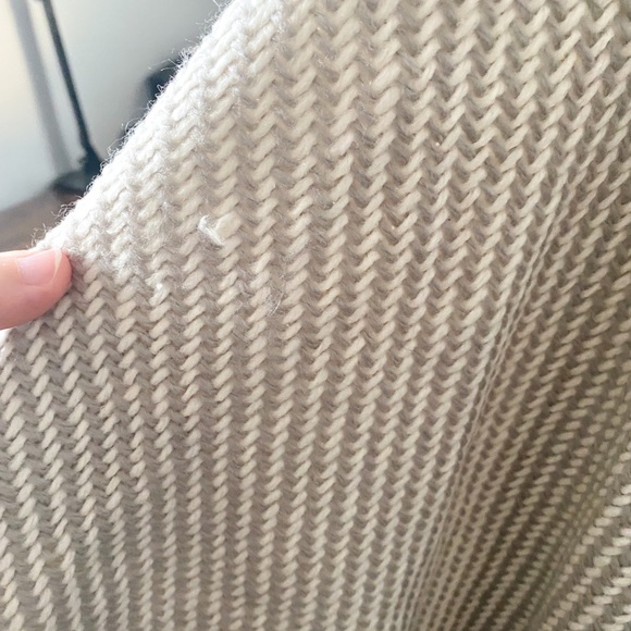 AERIE Striped Poncho Shrug Sweater - Picture 6 of 6